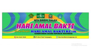 Upacara Bersama Yayasan Darul Falah, Memperingati HAB Kemenag  2022