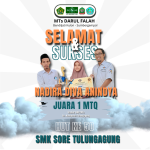 SABET JUARA SATU MTQ PELAJAR SMP/MTs SE-KABUPATEN TULUNGAGUNG